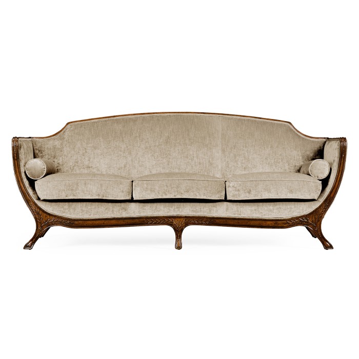 Empire Style Walnut Sofa