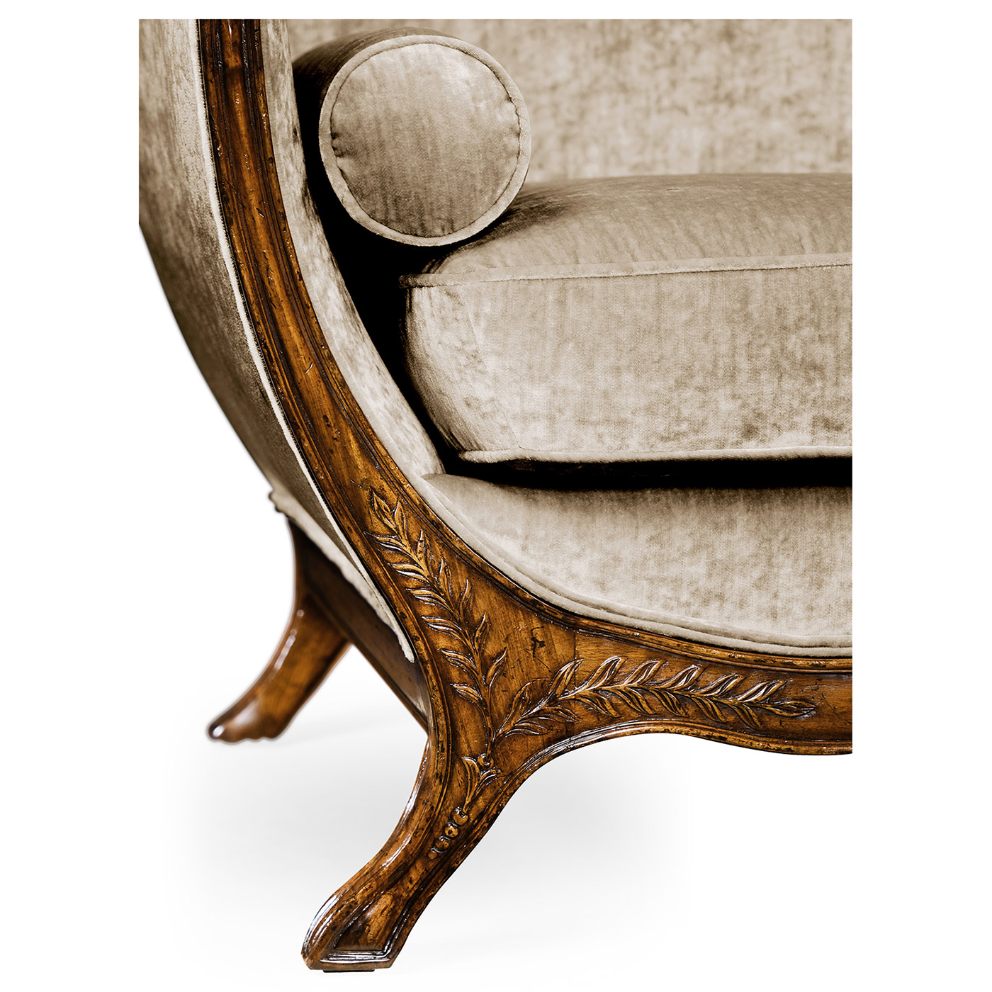 Empire Style Walnut Sofa