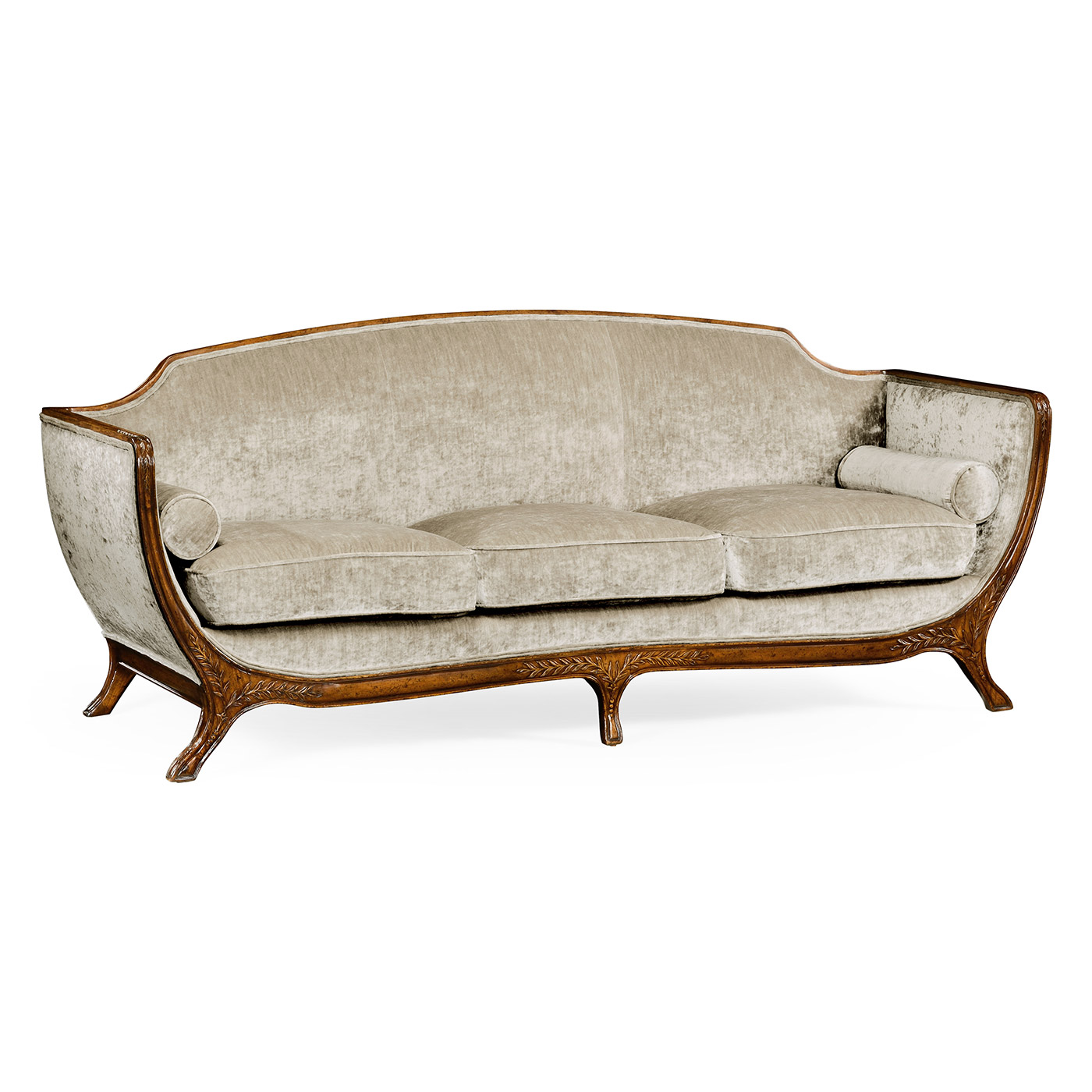 Empire Style Walnut Sofa
