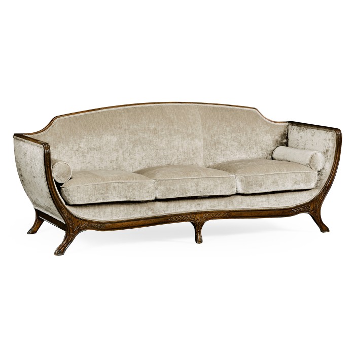 Empire Style Walnut Sofa