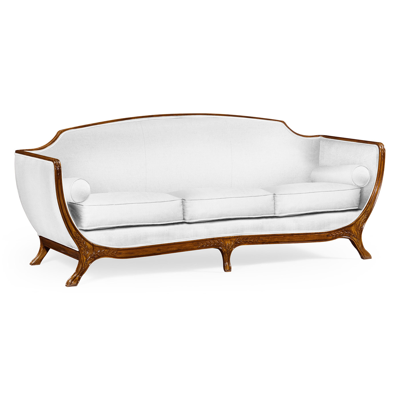 Empire Style Walnut Sofa