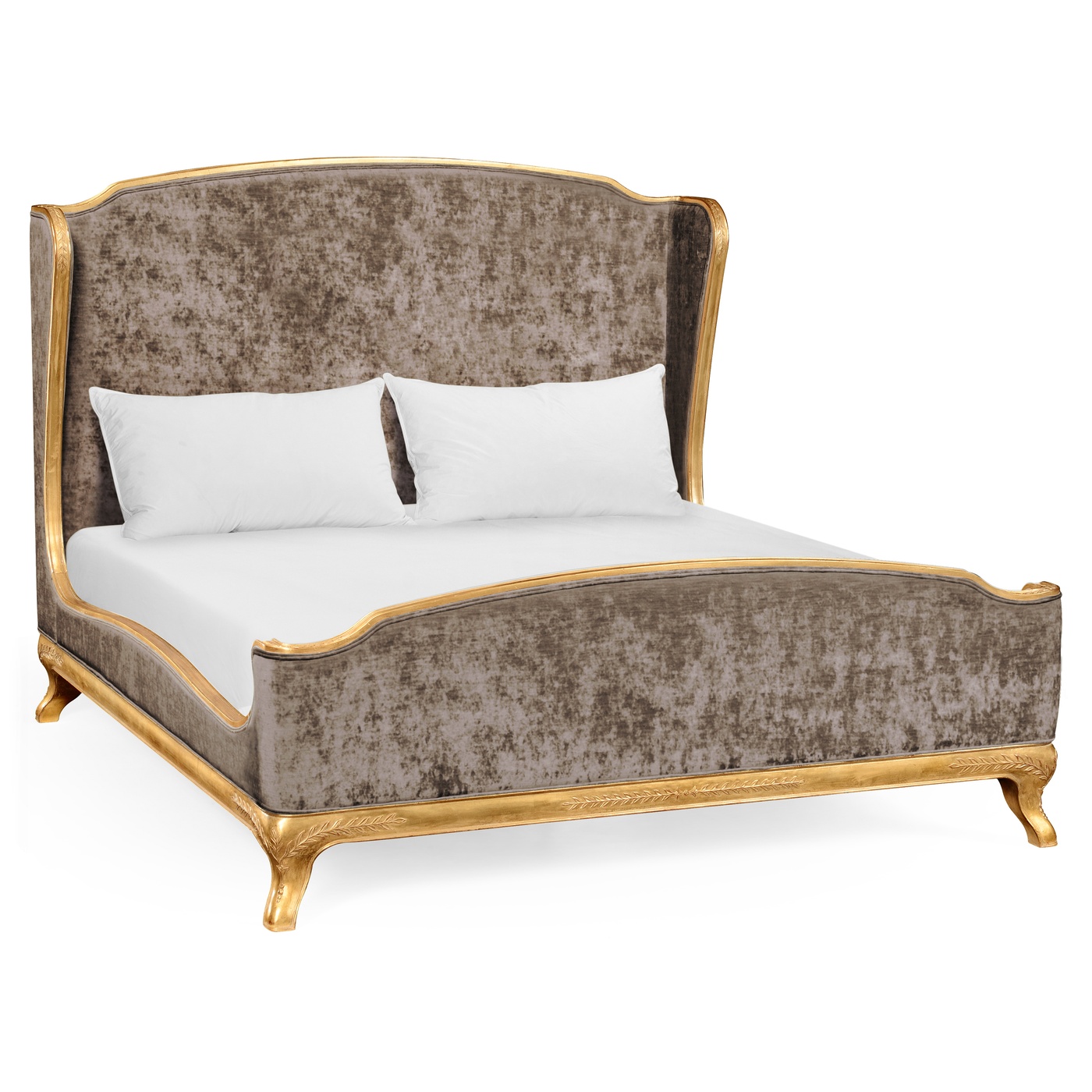 Louis XV Gilded Cali King Bed