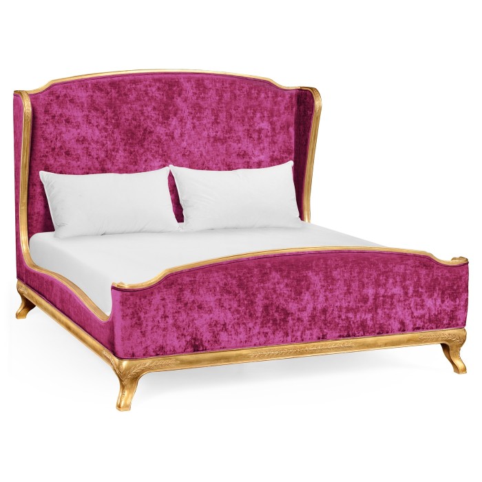 Louis XV Gilded Cali King Bed