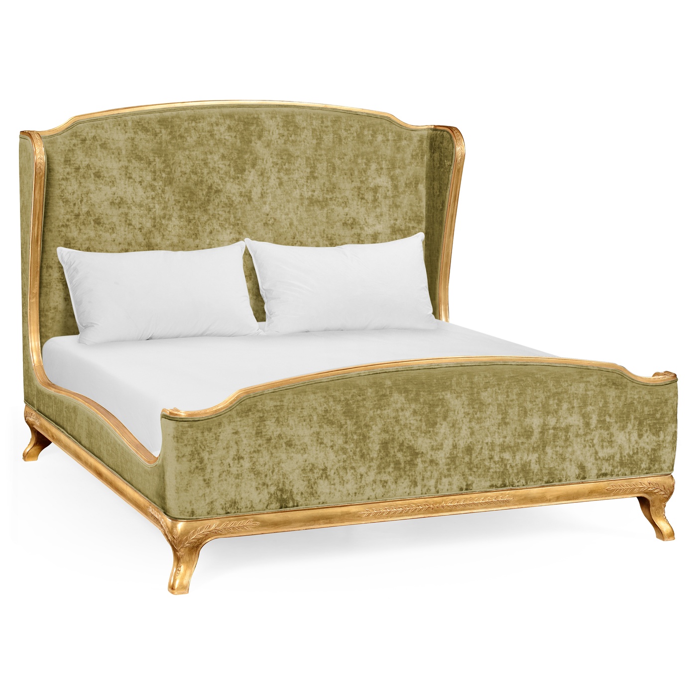 Louis XV Gilded Cali King Bed