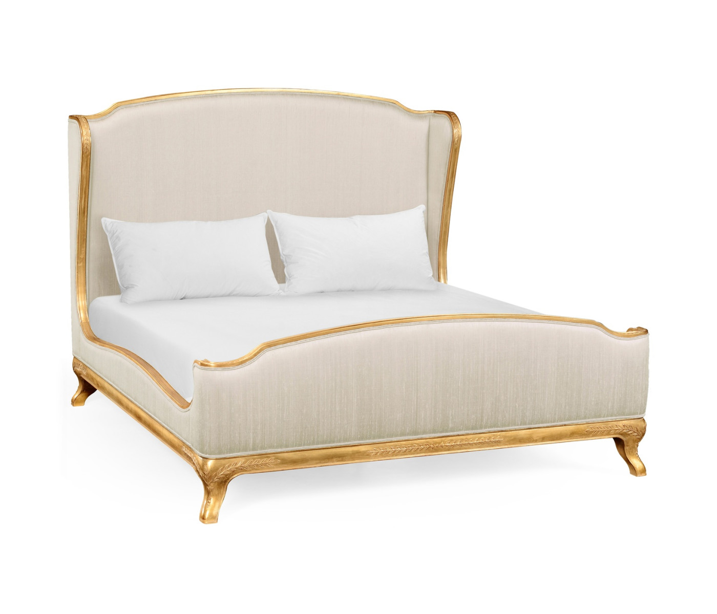 Louis XV Gilded Cali King Bed