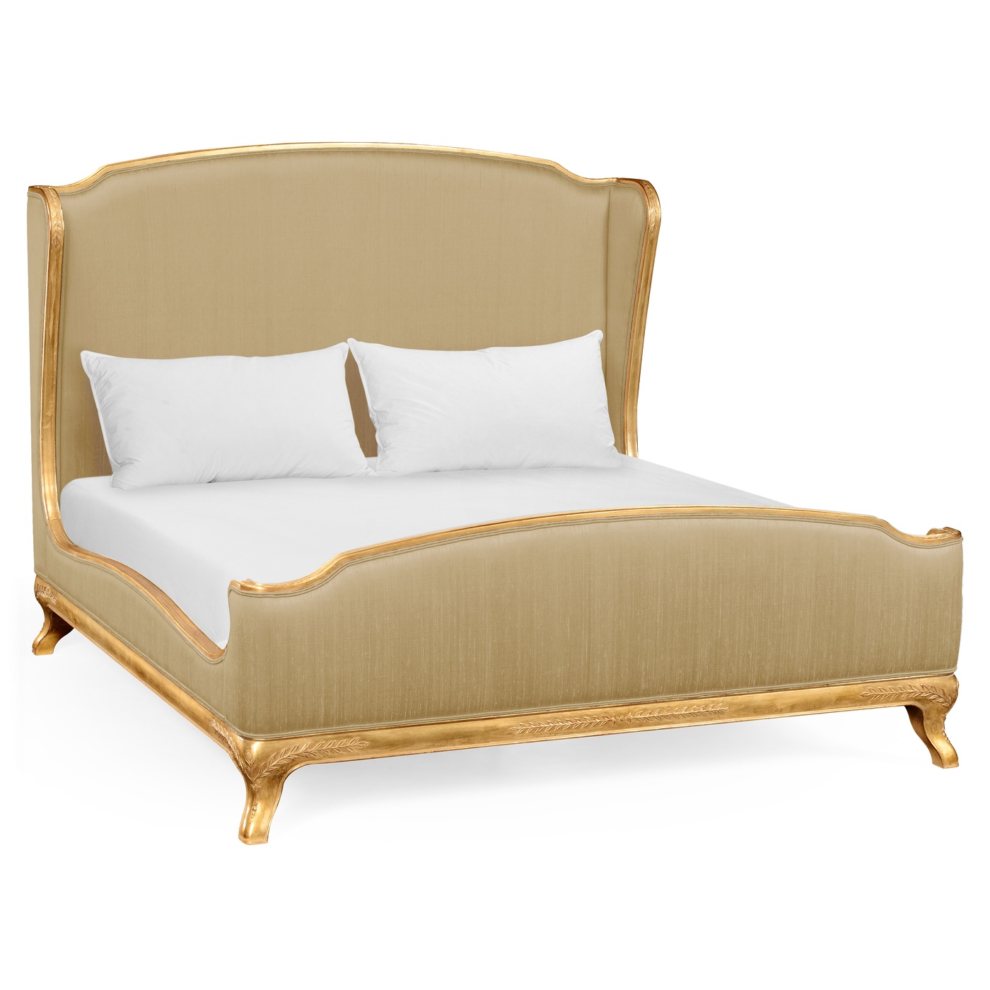 Louis XV Gilded Cali King Bed