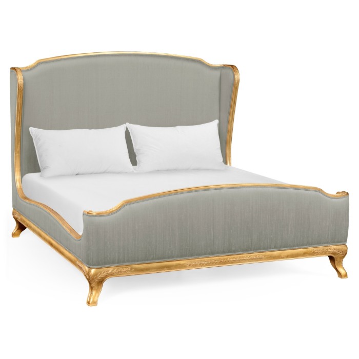 Louis XV Gilded Cali King Bed