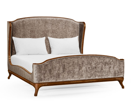 Louis XV Mahogany Cali King Bed