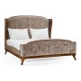 Louis XV Mahogany Cali King Bed