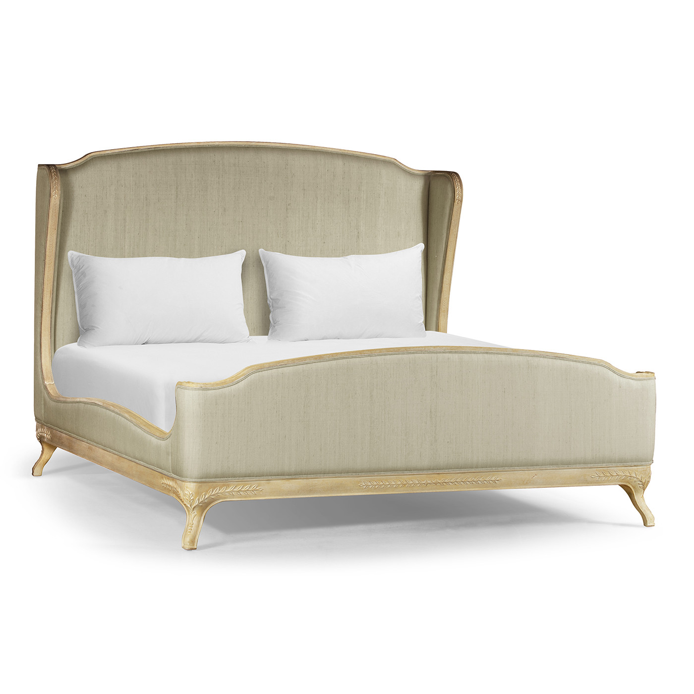 Louis XV Limed Tulip Cali King Bed