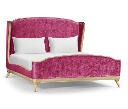 Louis XV Limed Tulip US King Bed