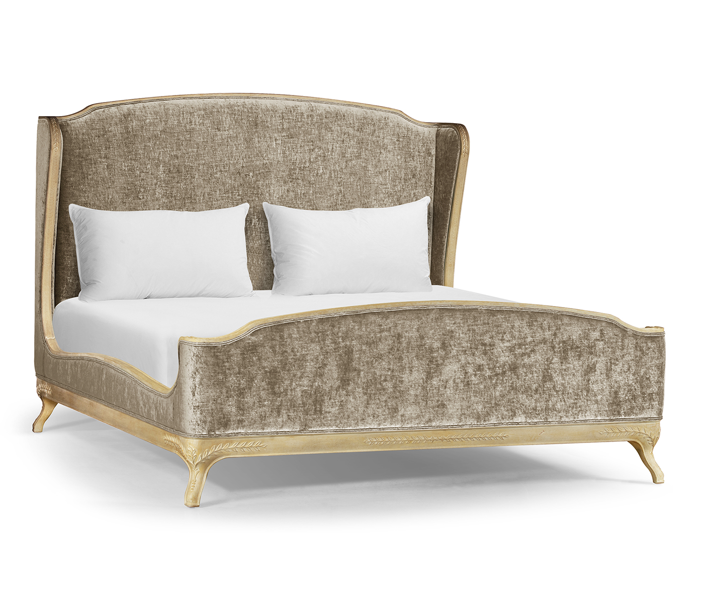 Louis XV Limed Tulip US King Bed