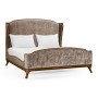 Louis XV Walnut US King Bed