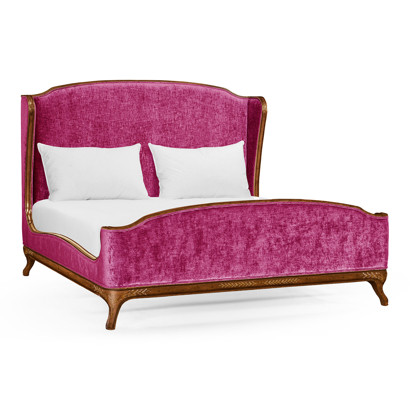 Louis XV Walnut US King Bed