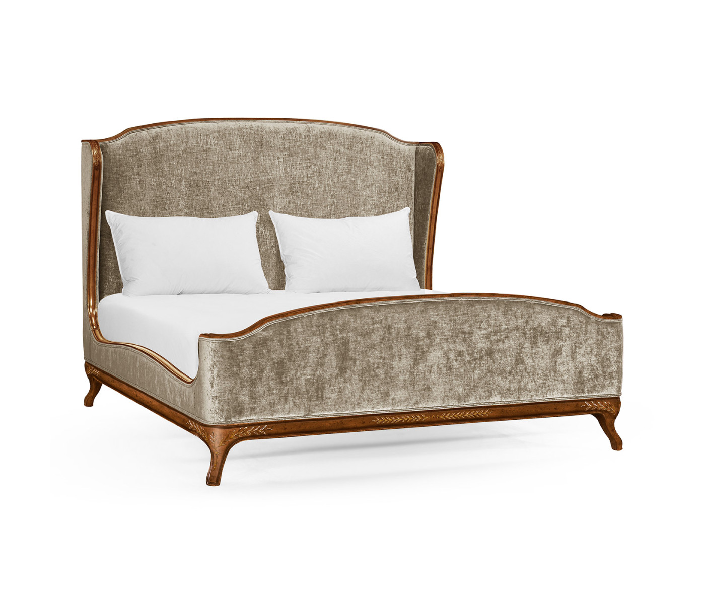 Louis XV Walnut US King Bed