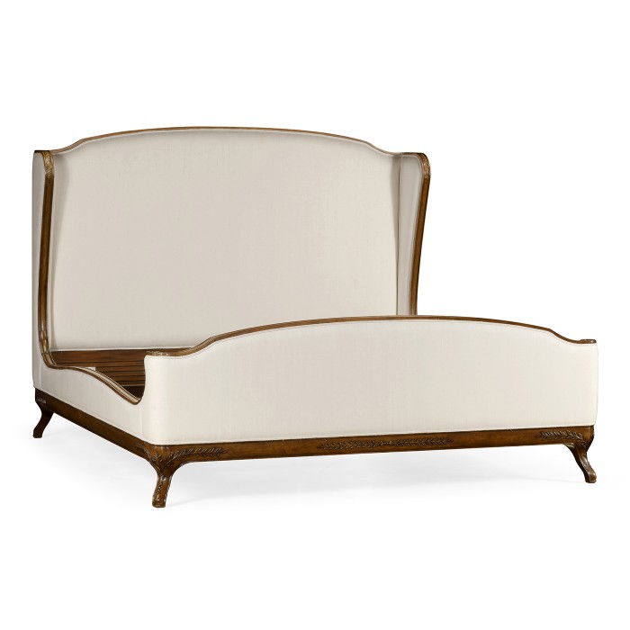 Louis XV Walnut US King Bed