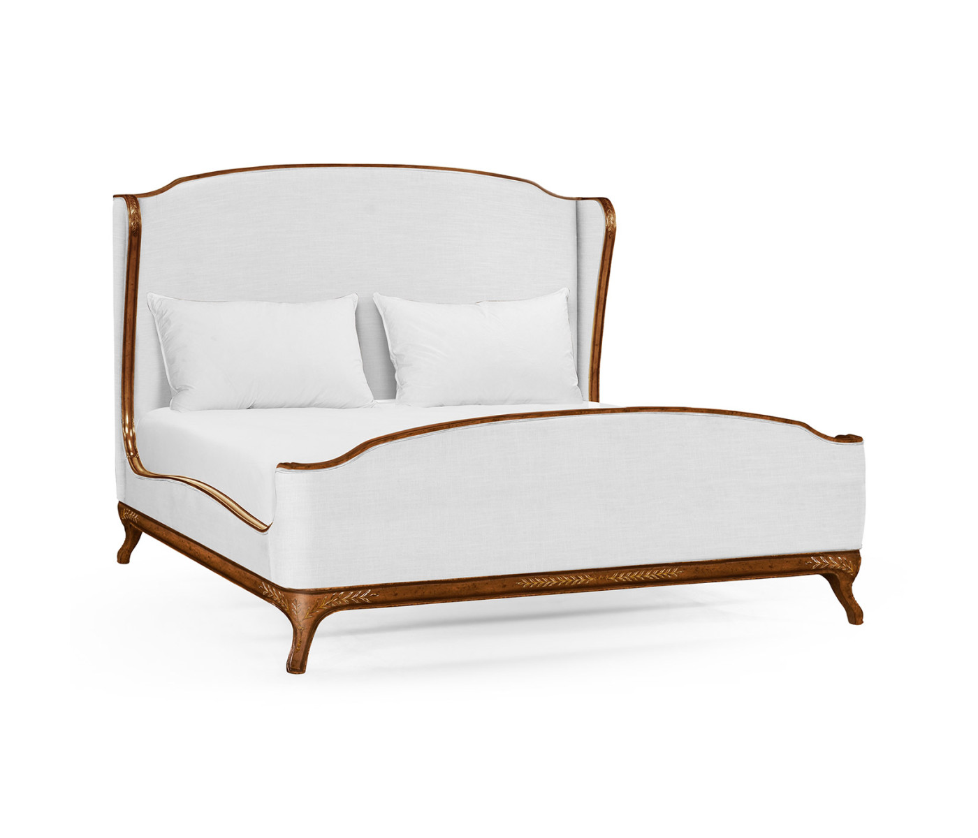 Louis XV Walnut US King Bed
