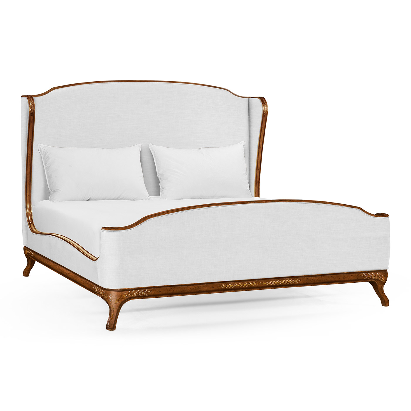 Louis XV Walnut US King Bed