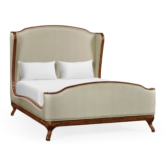 Louis XV Mahogany US Queen Bed