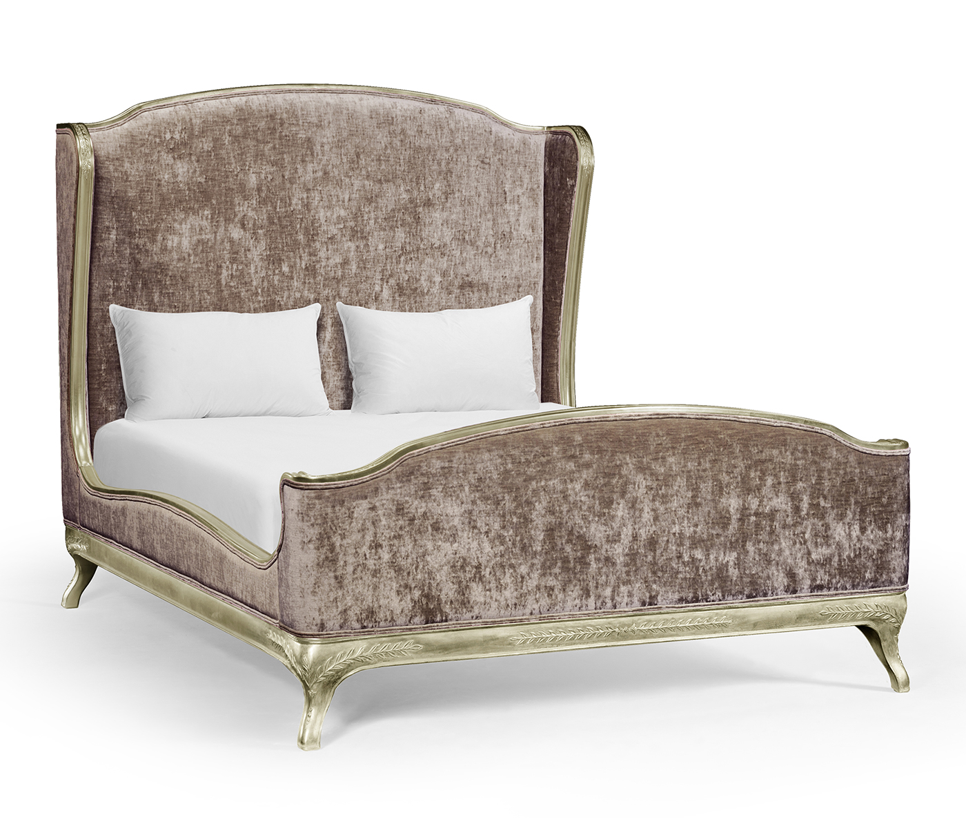 Louis XV Grey Weathered US Queen Bed