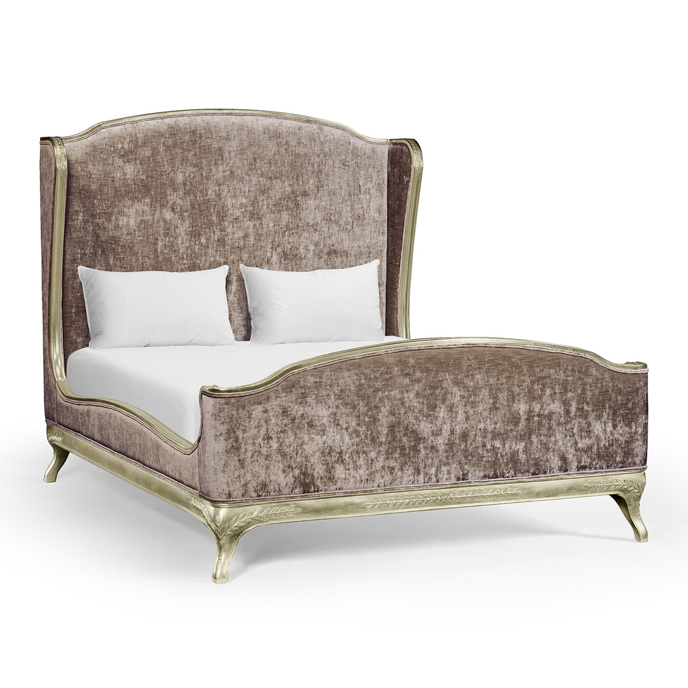 Louis XV Grey Weathered US Queen Bed