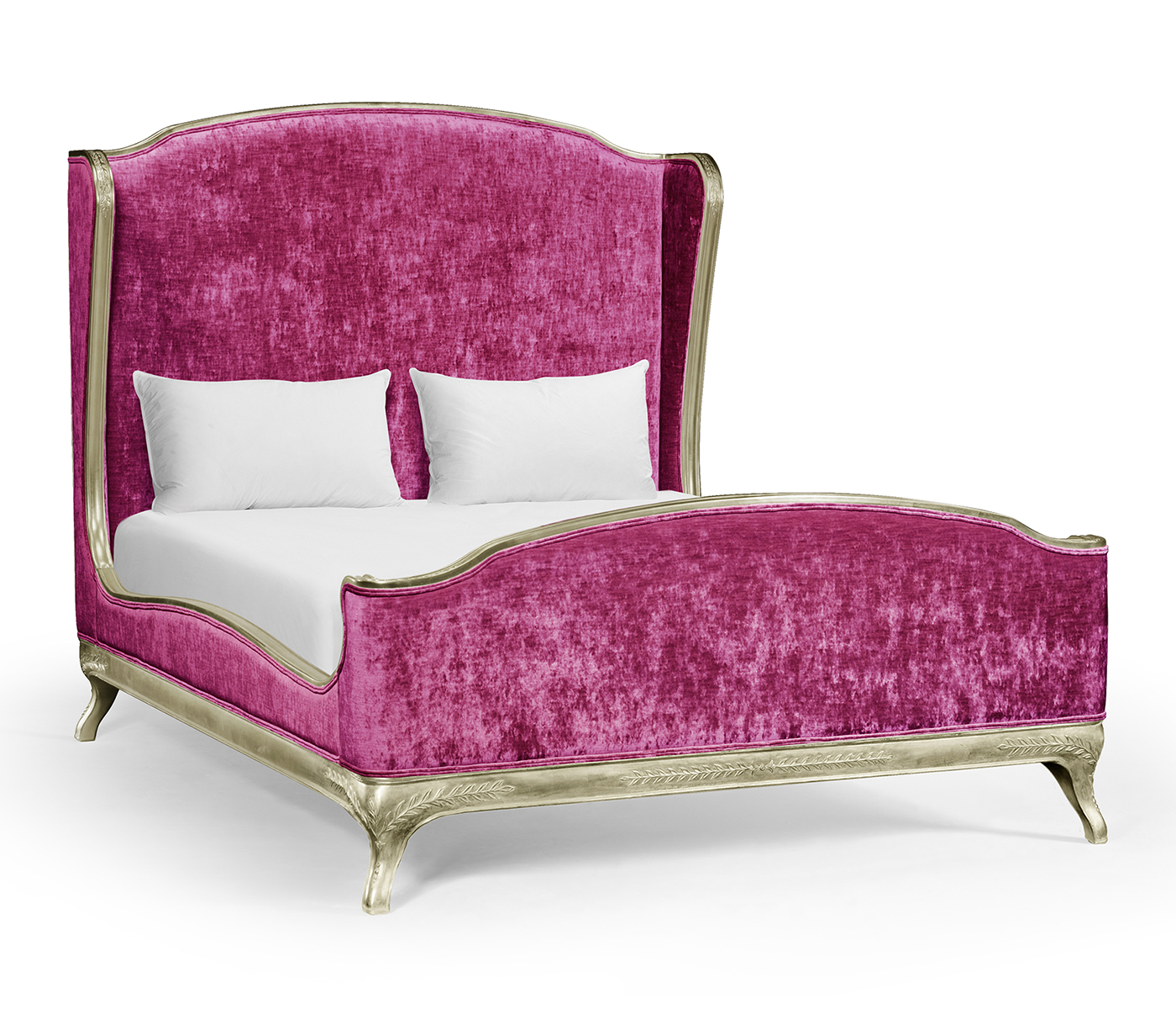 Louis XV Grey Weathered US Queen Bed