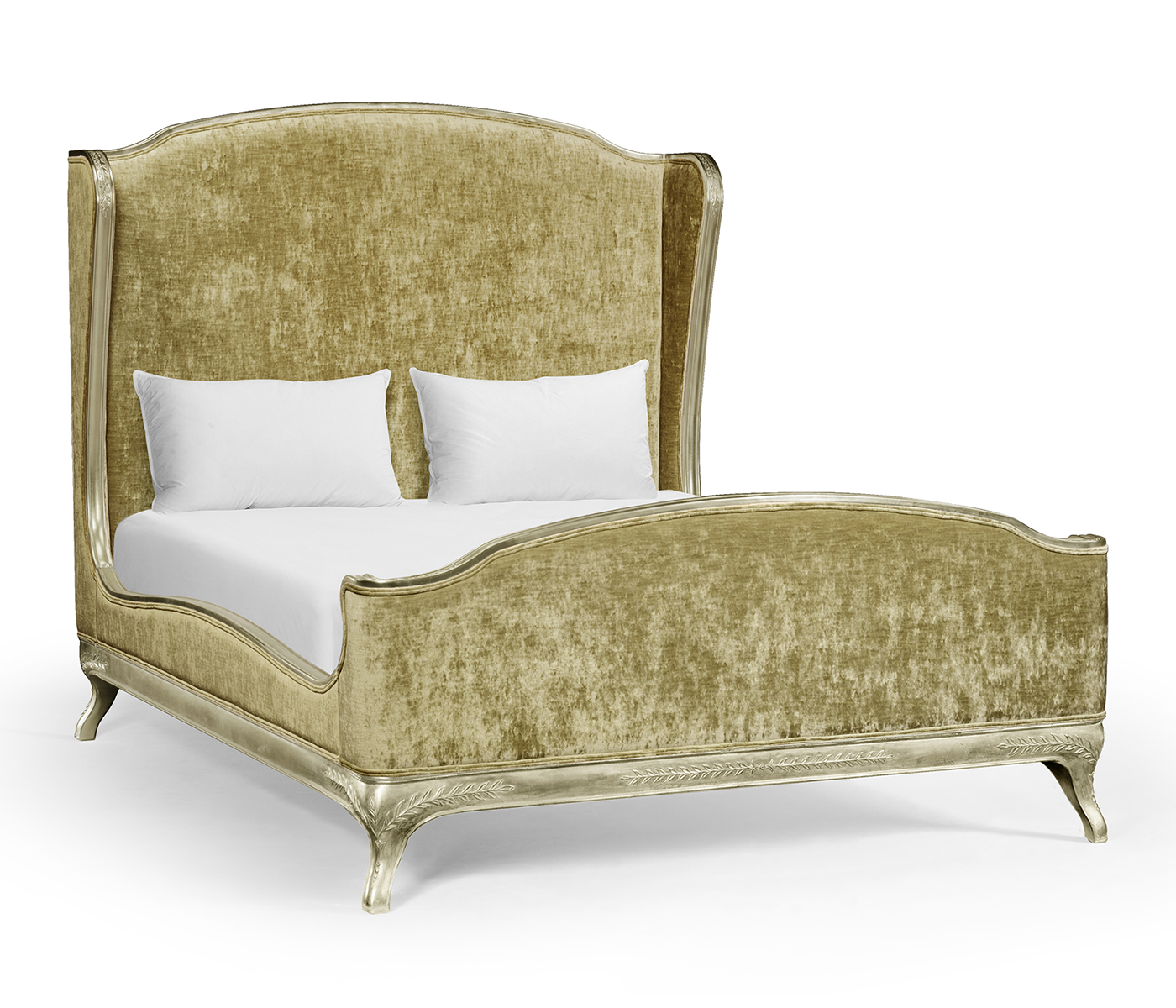 Louis XV Grey Weathered US Queen Bed