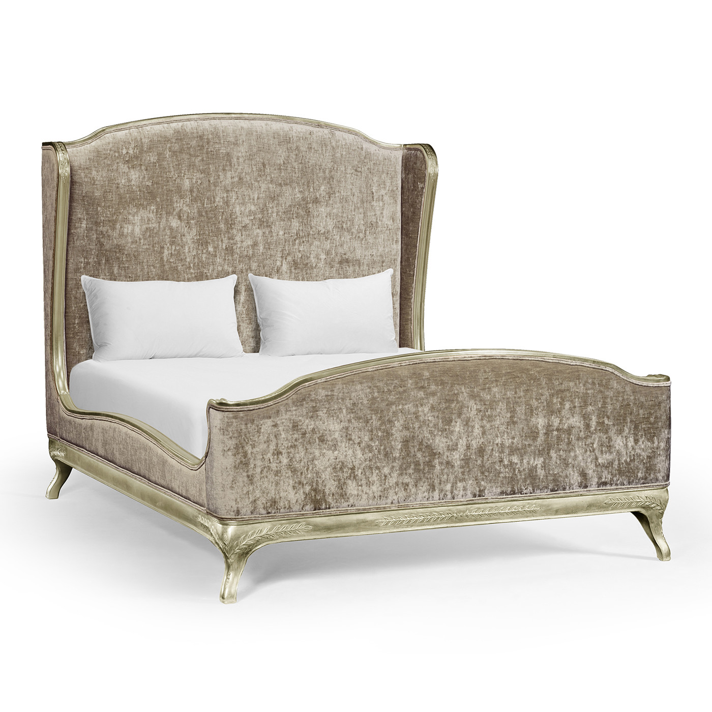 Louis XV Grey Weathered US Queen Bed