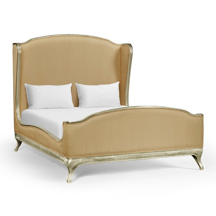 Louis XV Grey Weathered US Queen Bed
