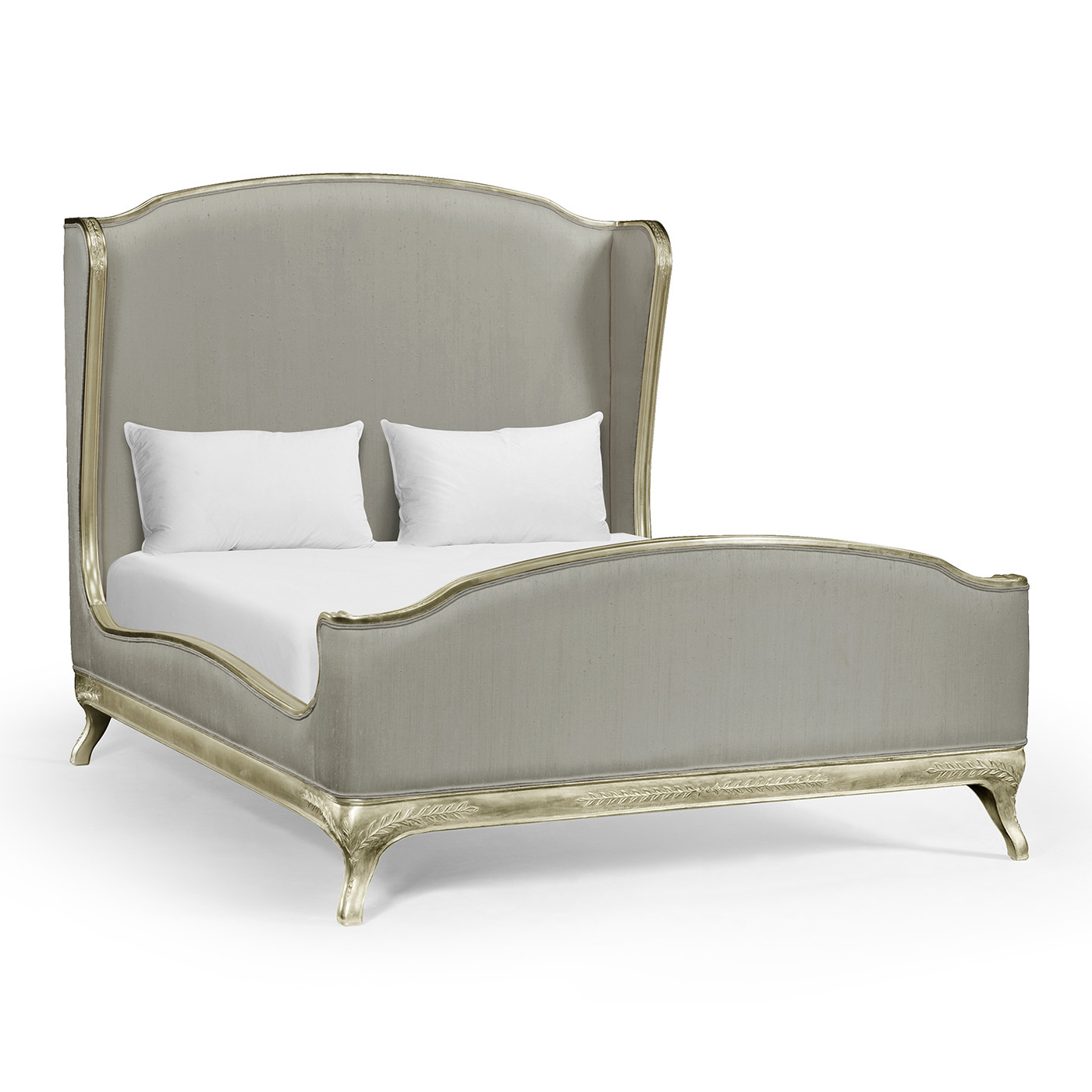 Louis XV Grey Weathered US Queen Bed