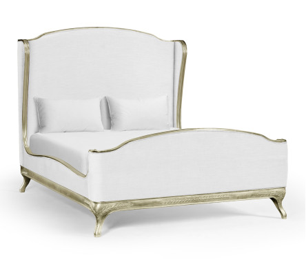 Louis XV Grey Weathered US Queen Bed