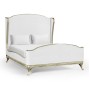 Louis XV Grey Weathered US Queen Bed