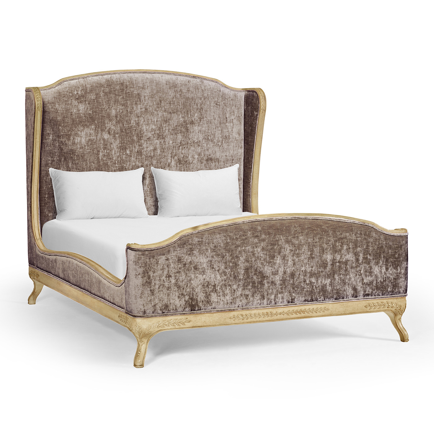 Louis XV Limed Tulip US Queen Bed