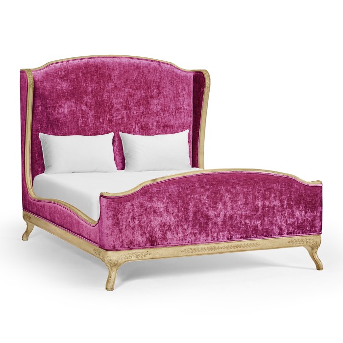 Louis XV Limed Tulip US Queen Bed