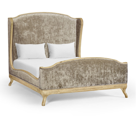 Louis XV Limed Tulip US Queen Bed