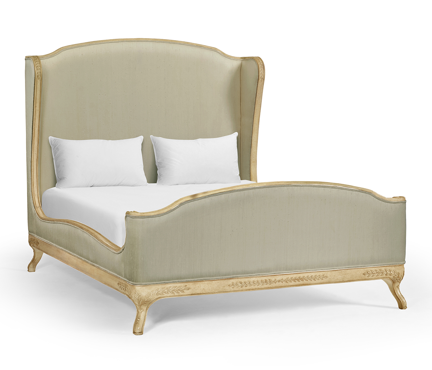 Louis XV Limed Tulip US Queen Bed