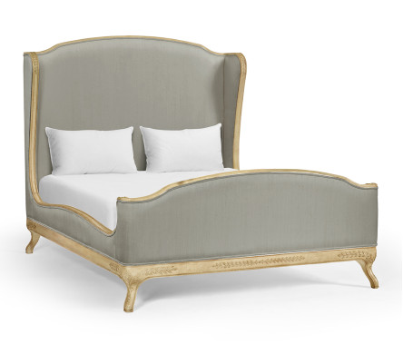 Louis XV Limed Tulip US Queen Bed