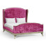 Louis XV Silver-Leaf US Queen Bed
