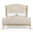 Louis XV Silver-Leaf US Queen Bed