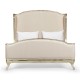 Louis XV Silver-Leaf US Queen Bed