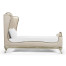 Louis XV Silver-Leaf US Queen Bed