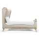 Louis XV Silver-Leaf US Queen Bed