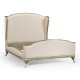 Louis XV Silver-Leaf US Queen Bed