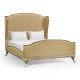 Louis XV Silver-Leaf US Queen Bed