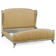 Louis XV Silver-Leaf US Queen Bed
