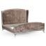 Louis XV Silver-Leaf US Queen Bed