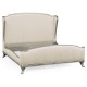 Louis XV Silver-Leaf Cali King Bed