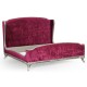 Louis XV Silver-Leaf Cali King Bed