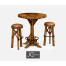 Country living style walnut bar stool