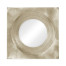Silver Framed Round Mirror